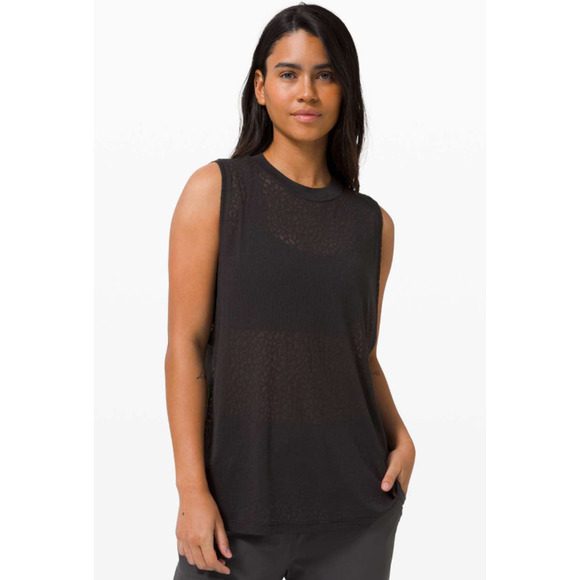 Lululemon All Yours Tank Top Womens 6 Orange Oversized Low Cut Sleeveless *READ - Picture 10 of 11